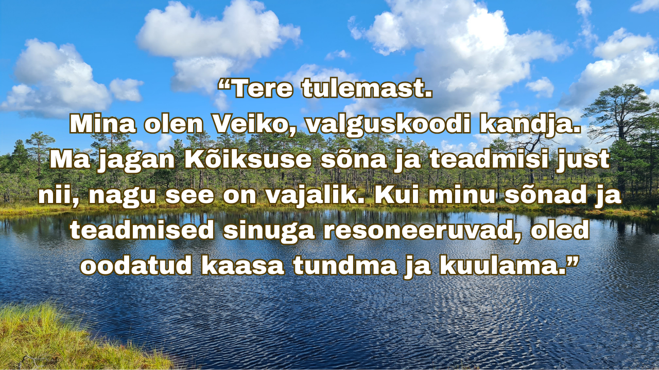 VE-HU-144-A1-∞ valguskoodi kandja ja hingeliste teejuht